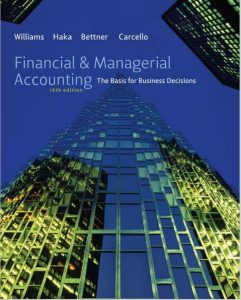 Financial & Managerial accounting 16th ed Pdf by William haka free download