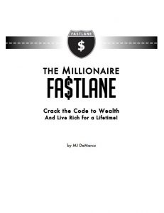The Millionaire Fastlane pdf free download