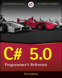 C Sharp 5.0 Programmers Reference pdf free download