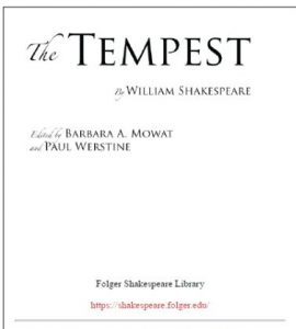 The Tempest pdf free download