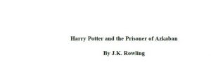 Harry Potter and the Prisoner of Azkaban pdf free download