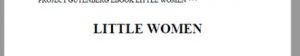 LITTLE WOMEN pdf free download