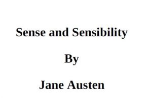 Sense and Sensibility pdf free download