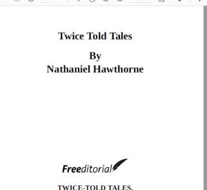 Twice Told Tales pdf free download