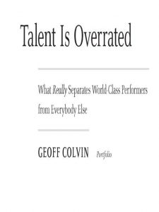 Talent Is Overrated pdf free download