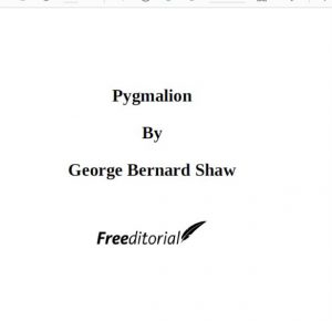 Pygmalion pdf free download