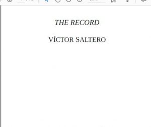 THE RECORD VÍCTOR SALTERO pdf free download