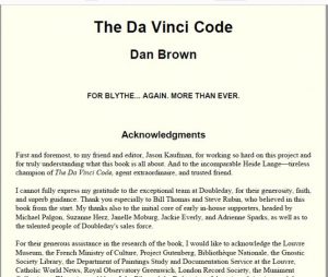 The Da Vinci Code pdf free download