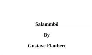 Salammbo pdf free download