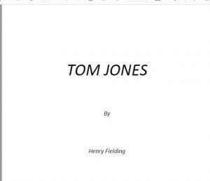 TOM JONES pdf free download