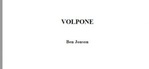 VOLPONE pdf free download