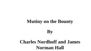 Mutiny on the Bounty pdf free download