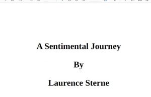 A Sentimental Journey pdf free download