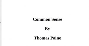 Common Sense pdf free download