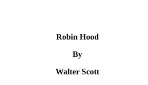 Robin Hood pdf free download