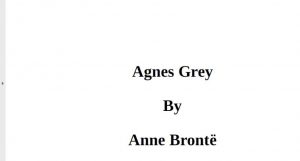 Agnes Grey pdf free download