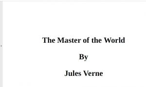 The Master of the World pdf free download