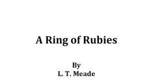 A Ring of Rubies pdf free download