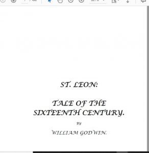 ST. LEON TALE OF THE SIXTEENTH CENTURY pdf free download