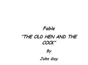THE OLD HEN AND THE COCK pdf free download