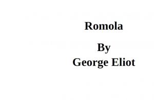Romola pdf free download