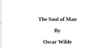 The Soul of Man pdf free download