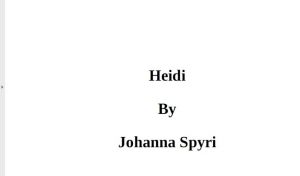 Heidi pdf free download