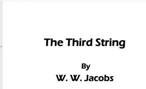 The Third String pdf free download