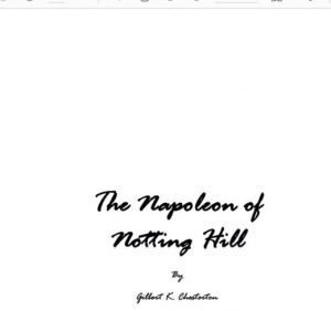 The Napoleon of Notting Hill pdf free download