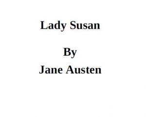 Lady Susan pdf free download