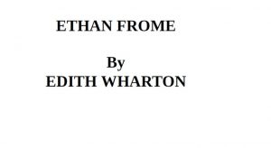ETHAN FROME pdf free download