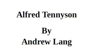 Alfred Tennyson pdf free download