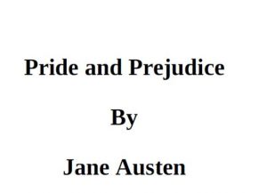 Pride and Prejudice pdf free download