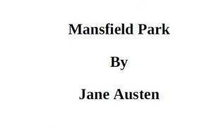 Mansfield Park pdf free download