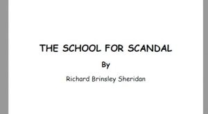 THE SCHOOL FOR SCANDAL pdf free download