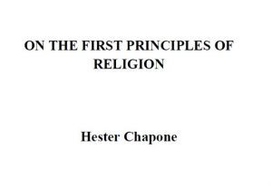 ON THE FIRST PRINCIPLES OF RELIGION pdf free download