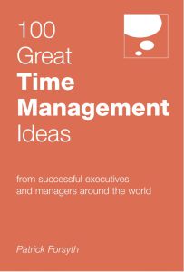 100 Great Time Management Ideas pdf free download