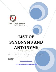 500 word list of synonyms and antonyms pdf free download
