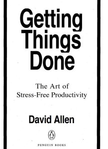 Getting Things Done pdf free download