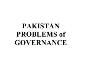 Pakistan Problems of Governance by Mushahid Hussain and Akmal pdf free download