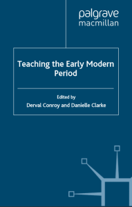 teaching the early modern period by derval conroy and danielle clarke pdf free download