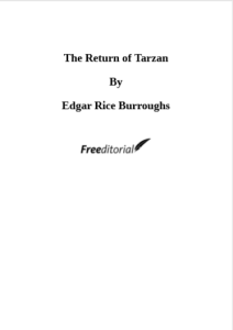 The return of Tarzan by Edgar Rice Burroughs pdf free download