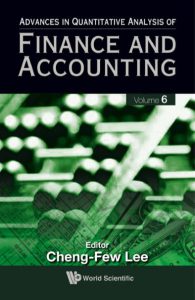 Advances in Quantitative Analysis of Finance and Accounting Volume 6 pdf free download