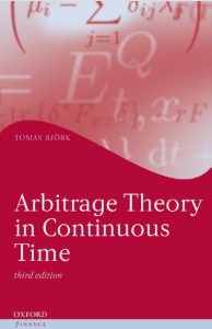 Arbitrage Theory in Continuous Time 3rd Edition by Tomas Bjork pdf free download