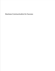 Business Communication for Success by Scott Mclean pdf free download