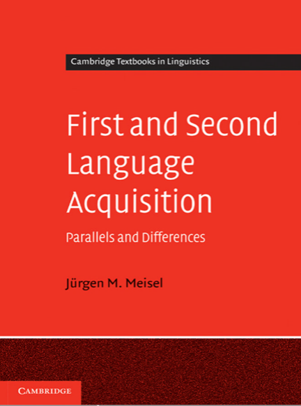 First and Second Language Acquisition by Jurgen M Meisel pdf free download