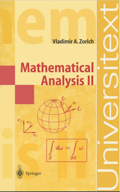 Mathematical Analysis II by Vladimir A Zorich pdf free download