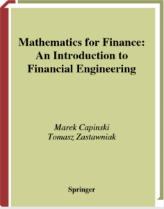 Mathematics for Finance An Introduction to Financial Engineering by Marek pdf free download