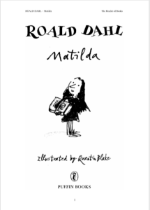 Matilda by Roald Dahl pdf free download