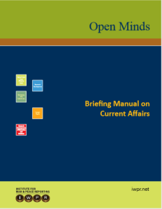 Open minds briefing manual on current affairs by iwpr pdf free download